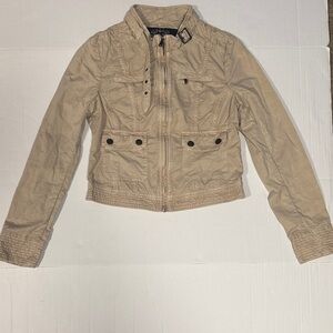 Blanc Noir Utility Jacket in Tan. NWT